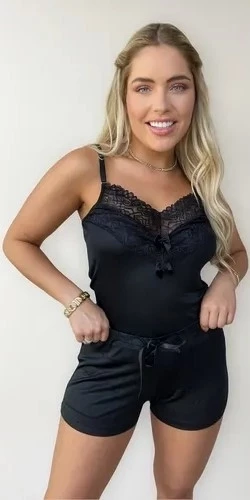 PIJAMA REGATA SHORT RENDA VERÃO