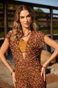 Saída de praia vestido longo em tule
